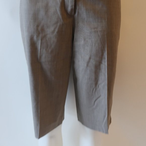 WOMENS THEORY TAUPE FLAT FRONT WOOL BLEND SHORTS 10 * - Picture 6 of 12
